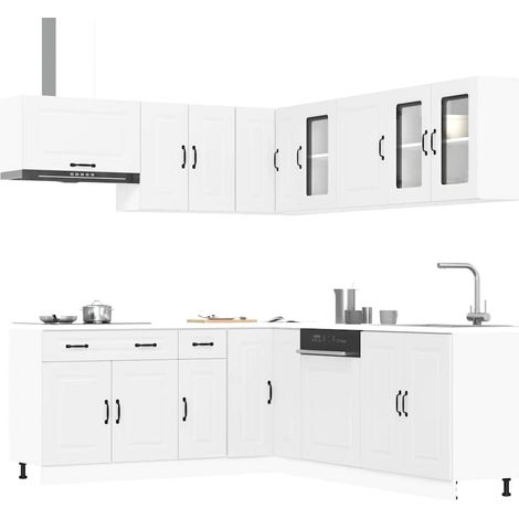 vidaXL Ensemble d'armoires de cuisine 11 pcs Kalmar bois d'ingénierie (1/5)