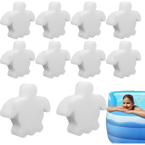 Spa-Ablagerungsabsorber mit 10 Reinigungsschwämmen für Wasserschildkröten Spa-Rückstandsfilter für den Außenbereich auf Spa-Böden, Pools, in Gärten, auf Rasenflächen, Terrassen, in Häusern und Badezi (1/5)