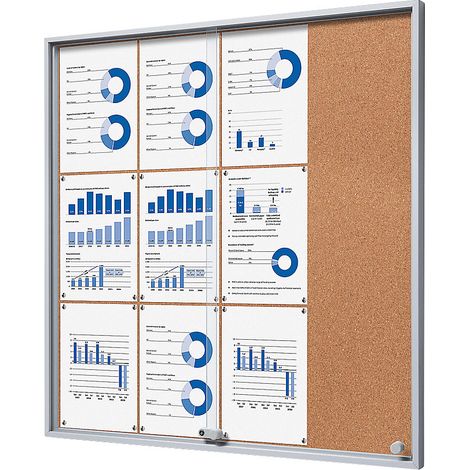 eurokraft pro, Vitrine d'affichage à portes coulissantes, l x h (1/2)