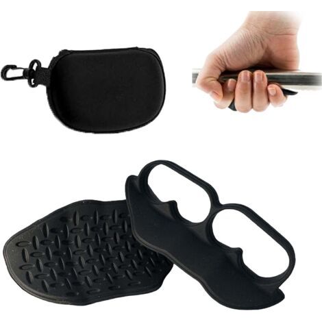 1 Pair Gants de Fitness, S'Applique à Main Musculation, Weightlifting, Haltère à Barre, Protege Main Musculation, Grip Pads pour l'Entraînement, Poignée en Silicone pour Haltères (1/5)
