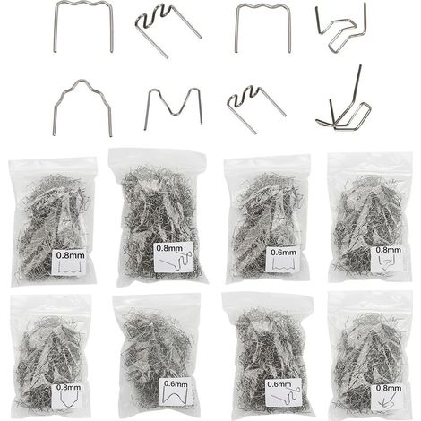 Cloueuse à chaud 800 pièces, clous de soudure pour réparation de plastique automobile, outils de réparation de pare-chocs automobiles (1/5)