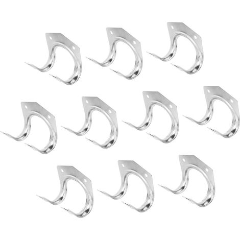 Set mit 10 wandmontierten Gartenwerkzeughaltern, Schlauchtrommel, robusten Drahthaken für Gartenschläuche.