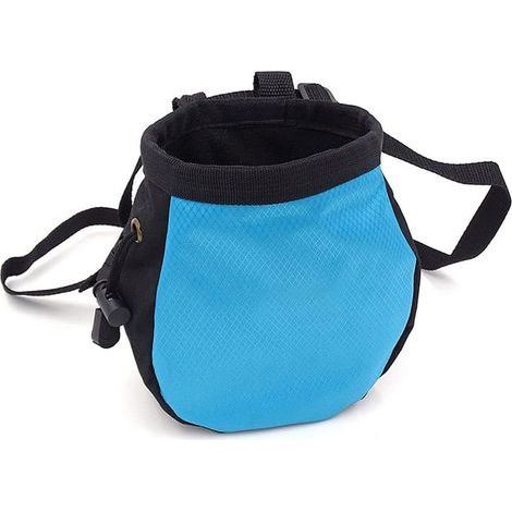 Weicher Chalkbag mit Kordelzug für Klettern, Bouldern und Fitness – Blau (1/5)
