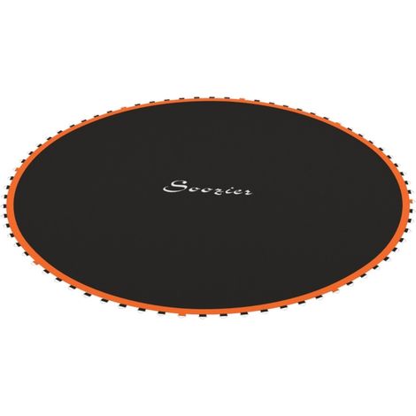 Tapis de trampoline rond en polypropylène orange - Accessoire de remplacement haute résistance pour jardin 323x323x1cm (1/5)