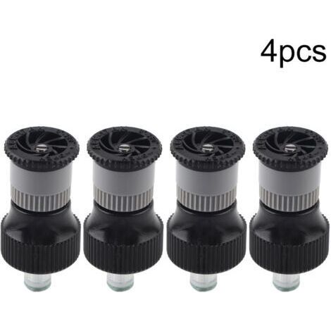 FENOPLASTICABuse d'arrosage en plastique pour jardin, outil d'irrigation, filetage femelle G1/2 po DN15, lot de 4 arroseurs enterrés, buse réglable, pour pelouses (1/5)
