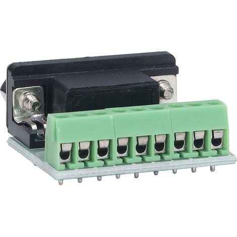 Connecteur DB9 Mâle avec Bornier à Vis 9 Pôles pour Communication RS232 RS485 (1/5)