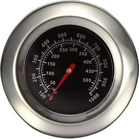 Grillthermometer aus Edelstahl, BBQ-Grillthermometer mit Sonde (1/4)