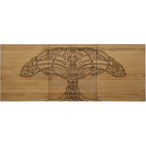 Cabecero Tríptico Árbol Protector ECO 150x59cm en madera maciza de pino acabado vintage Box Furniture (1/4)