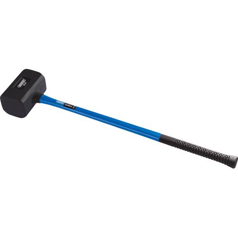 Draper Rubber Dead Blow Hammer with Fibreglass Shaft – 8 lb (128 oz/3.6 kg) Professional Dead Blow Mallet for Heavy-Duty Impact and Reduced Rebound (1/5)