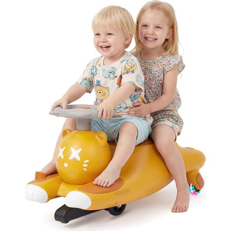 Voiture à bascule électrique enfant, Véhicule à pédales 12V, Jouet roulant sûr, stable, Dès 2 ans, Intérieur/extérieur (1/5)