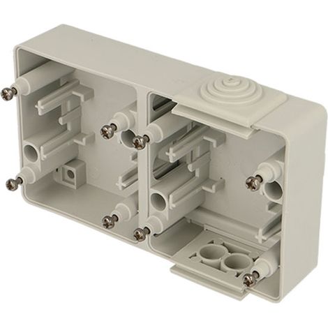 Boitier saillie double horizontal Efapel étanche (1/2)