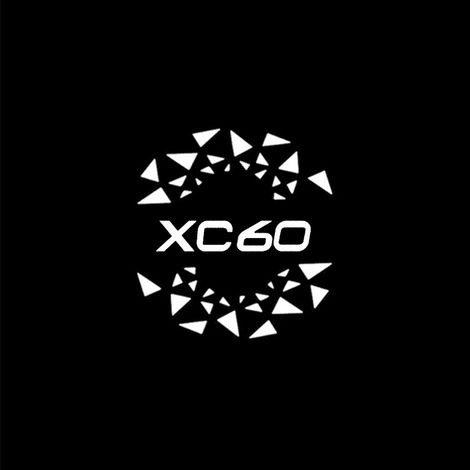(XC60 2009-2019-A) Accessoires auto compatibles avec Volvo XC60 2009-2019 : éclairage d'ambiance LED pour portières, projecteur d'ombres et de logo, lampe décorative. (1/5)