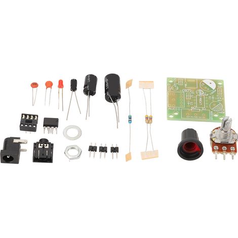 Kit d'amplificateur audio LM386, module électronique intelligent ultra-mini à monter soi-même, carte de circuit imprimé FR4-A 3-12 V (1/5)