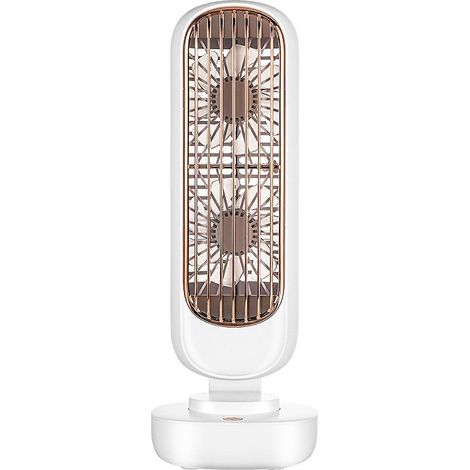 Kleiner Tisch-Turmventilator mit 3 Geschwindigkeitsstufen, tragbar, USB-Anschluss, Mini-Turmventilator mit doppelter Luftzirkulation, persönlicher Ständer