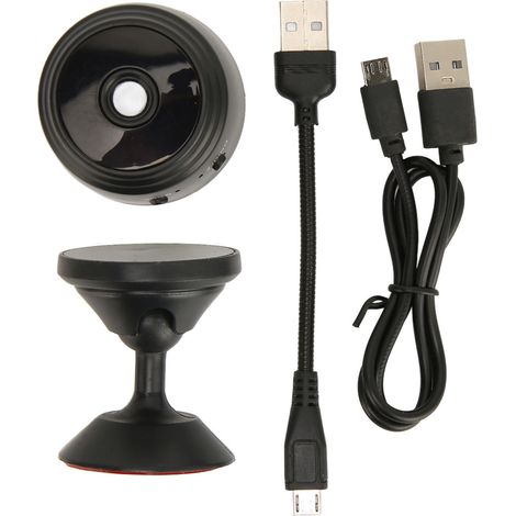 Mini caméra WiFi 1080p, vision nocturne, angle de vision de 150 degrés, sans fil, pour la maison, les sports de plein air