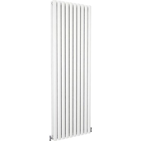 SKY Bathroom Oval Column Radiator Vertical 1800x590mm Double White (1/5)
