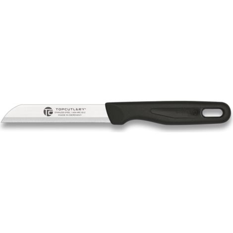 Exklusiver mikrophiler Top-Besteckschäler, Mango aus ABS gespritzt, 8-cm-Klinge, Farbe Schwarz 17343-ne