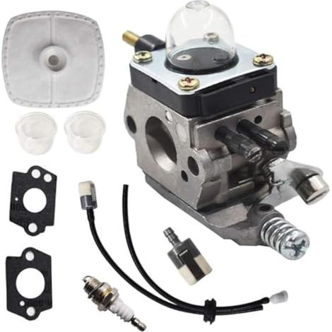 Compatible avec le remplacement du carburateur pour Mantis Tiller 7222 7225 SV-5C/2 C1U-K82 A021001090 avec kit de conduite de carburant (1/4)