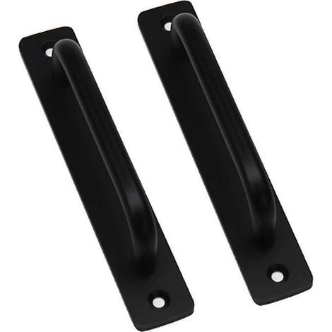 Poignées de porte 2 pièces poignées de porte coulissante poignée de porte d'armoire poignée de porte en aluminium poignée de porte de balcon avec vis (210 X 25 Mm) (1/3)