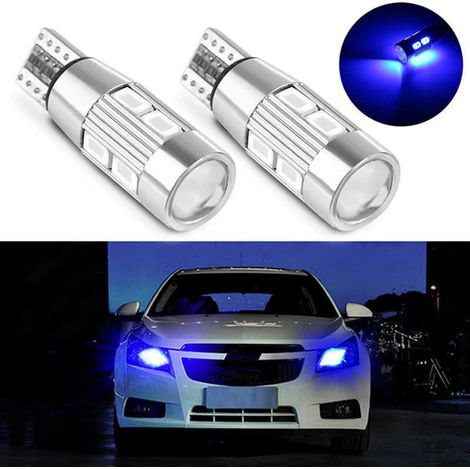 LED-Lampe für Standlicht T10 (W5W), 10 SMD, CANbus-kompatibel, 12 V, blaues Licht