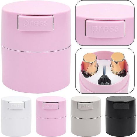 Aufbewahrungsbox für Wimpernkleber, tragbarer Vakuumbehälter für Wimpernkleber – Rosa (1/5)