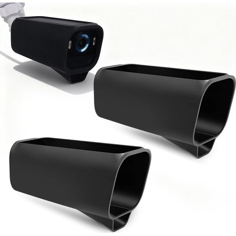 Housse de protection adaptée à la caméra Eufy S3 Pro, 2 pièces Housse en silicone noire Protection de caméra en silicone étanche pour la caméra de surveillance Eufy Security (1/5)