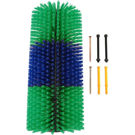 Kratzbürste für Rinder, Pferde, Kühe, Nutztiere, Schafe, Fellpflege, lindert Juckreiz am Rücken, Ganzkörpermassage für Viehbetriebe (GRÜN)