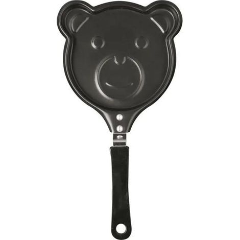 Ibili Mini Moka Bear Padella Argentata 14 cm Antiaderente