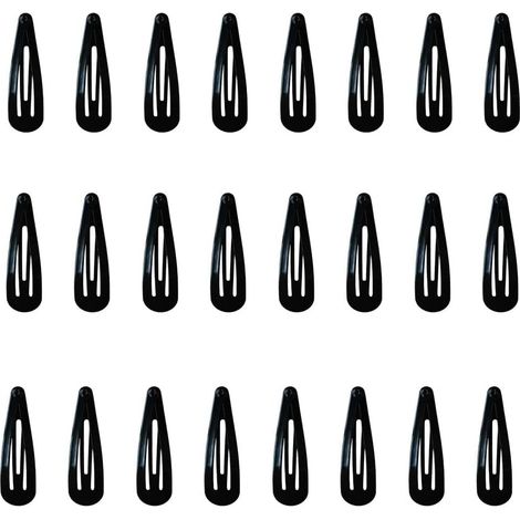 20 Pinces à cheveux, Métal, 5cm, Anti-glisse, Fille (1/5)