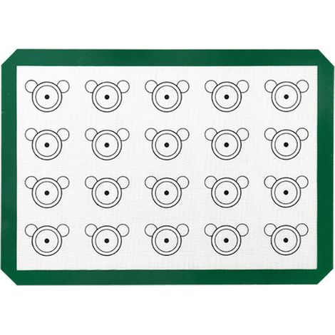 Tapis de cuisson en silicone réutilisable pour macarons et biscuits, antiadhésif (1/5)