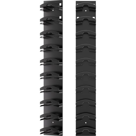 Lot de 2 porte-chapeaux - Peut contenir jusqu'à 10 chapeaux - Fixation murale ou sur porte - Installation horizontale (1/5)