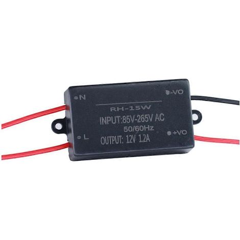 Module d'alimentation abaisseur AC-DC 15 W, convertisseur et régulateur abaisseur étanche mini AC 85-265 V vers DC 12 V (1/5)