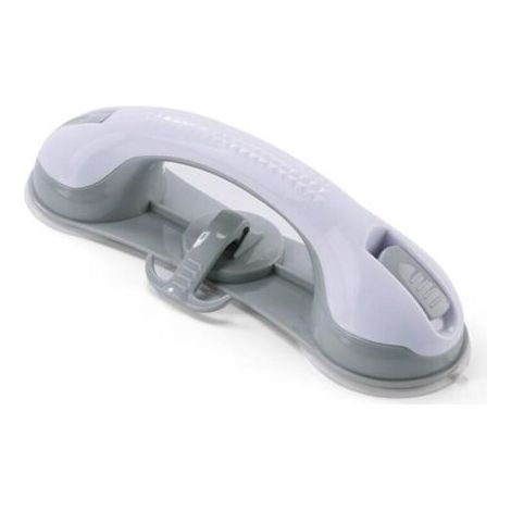 Maniglione di sicurezza per doccia in 2 pezzi con 3 ventose, maniglione di sicurezza per bagno con ventose, maniglione di sicurezza per doccia, grigio, 288,58,5 cm
