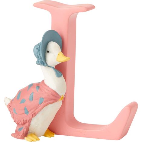 Enesco - Lettera L con anatra e anatroccoli 7.0000 Rosa/Giallo/Blu (1/4)
