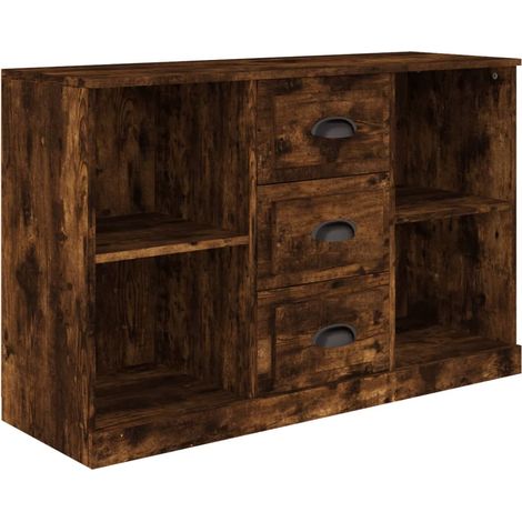 Maison Exclusive - Credenza Rovere Fumo 104,5x35,5x67,5 cm in Legno Multistrato