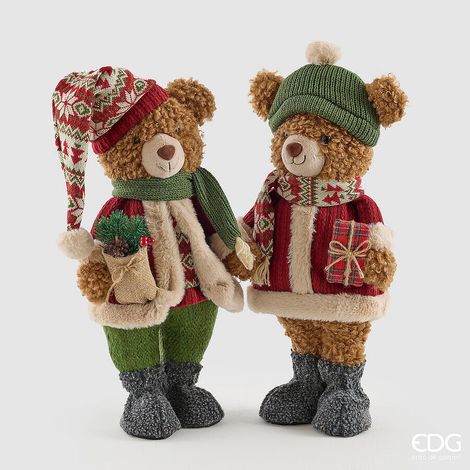 EDG Enzo De Gasperi Decori Orso Mountain Ass. H52 cm 1 Pz – Decorazione di Natale (1/4)