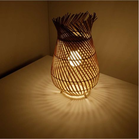 LAMPADA DA TAVOLO SOLARE H36CM INTRECCIATA. (1/5)