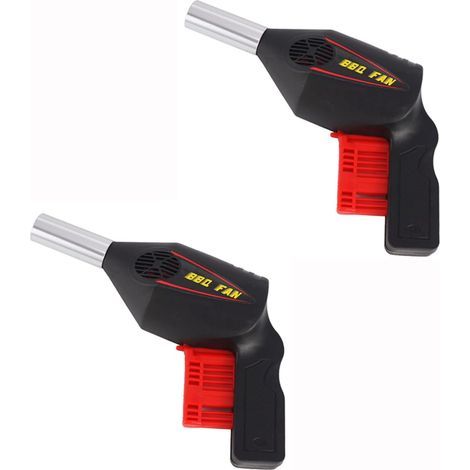 2pcs Souffleur Manuel Barbecue,Ventilateur de Barbecue Portable,Convient pour la Cuisine en Plein air,Barbecue,Cheminée (1/5)