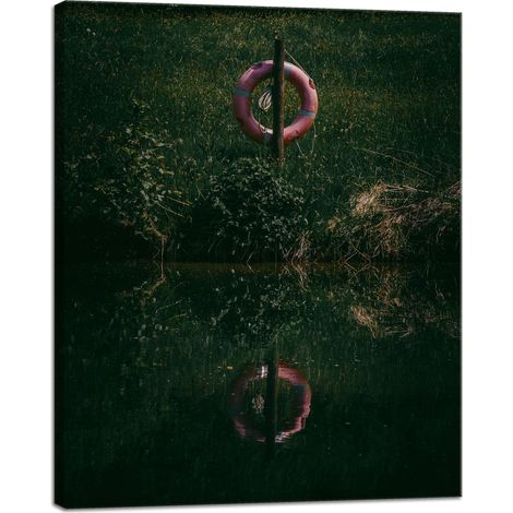Stampa su tela Natura Lago Scuro 40x50 cm