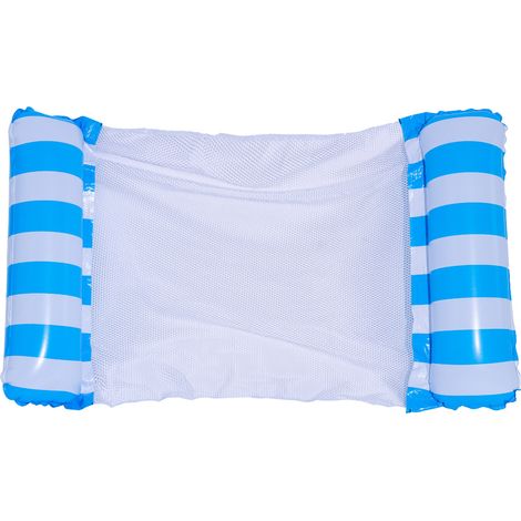 Wasserspiel-Liegestuhl, Schwimmbett-Sofa, aufblasbarer Schwimmkreis für Erwachsene (Pumpe inklusive)