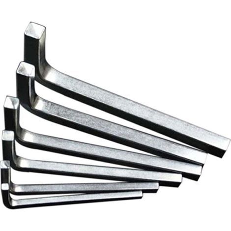 Clés à molette carrées 6 pièces. clé universelle en L en chrome vanadium. clé à tête carrée de 3 à 8 mm (1/4)