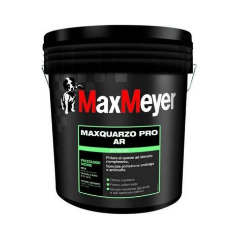 MAXQUARZO PRO AR PITTURA QUARZO ALTO RIEMPIMENTO ANTIMUFFA BIANCO MAX MEYER 1 lt