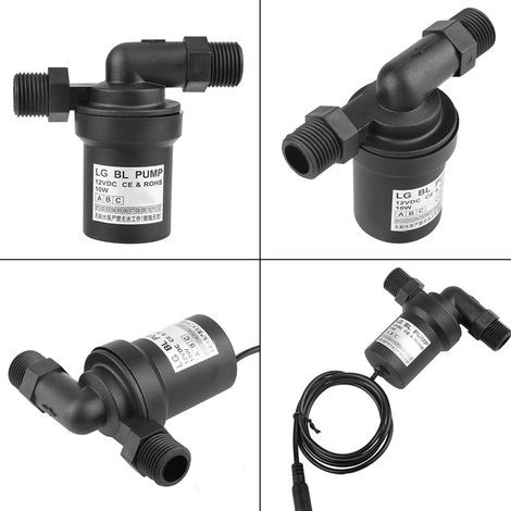 Pompe à eau solaire sans balais 12V 10W haute température pour circulation (1/5)