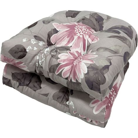Set di 2 cuscini per sedia a forma di U, elegante complemento d'arredo per 3 persone