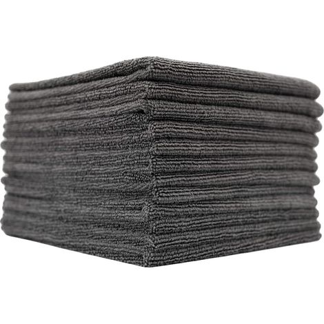 Asciugamano in microfibra, ad alta assorbenza, senza pelucchi, grigio 10 pezzi, fibra superfine-c (1/2)