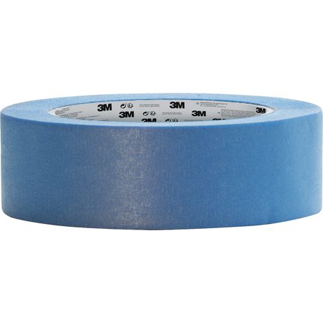 3M™ 2090 - Cinta de enmascarar de larga duración - Multi superficies - PEFC Azul 50m x 24mm (1/4)
