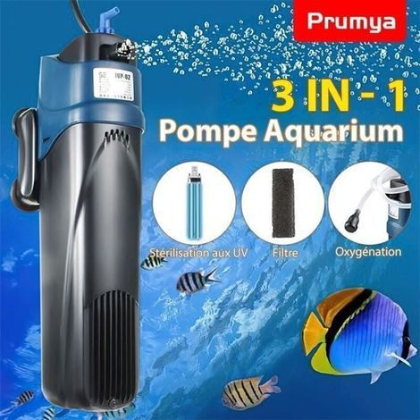 UV-Filterpumpe – Aquarium-Luftpumpe mit Sauerstofffilter, Tauchsterilisator – 500 l/h (1/5)