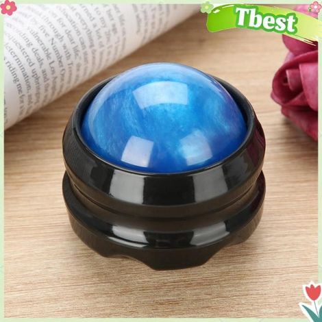 Tbest Rouleau de massage Massage Roller Ball Masseur Thérapie Corporelle Pied Hanche Relaxant electromenager coussin Violette Bleue (1/5)