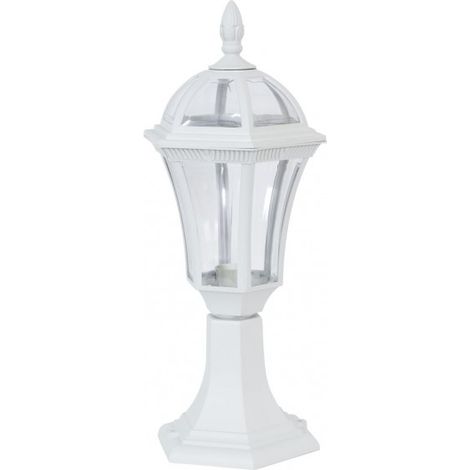 Comino lampada da parete per esterni 1xe27 bianco ip44 policarbonato 47,6x17,6x17,6x17,6 cm (1/2)
