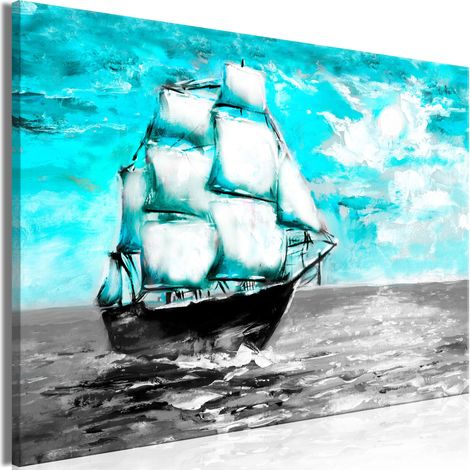 Quadro - Spring Cruise (1 Part) Wide Blue - 120x80 (1/4)